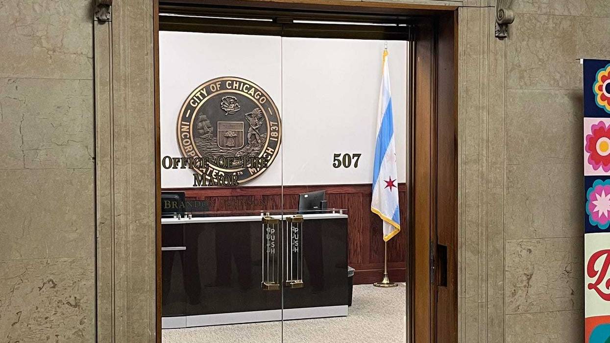 The office of the Mayor of Chicago, on the fifth floor of City Hall.