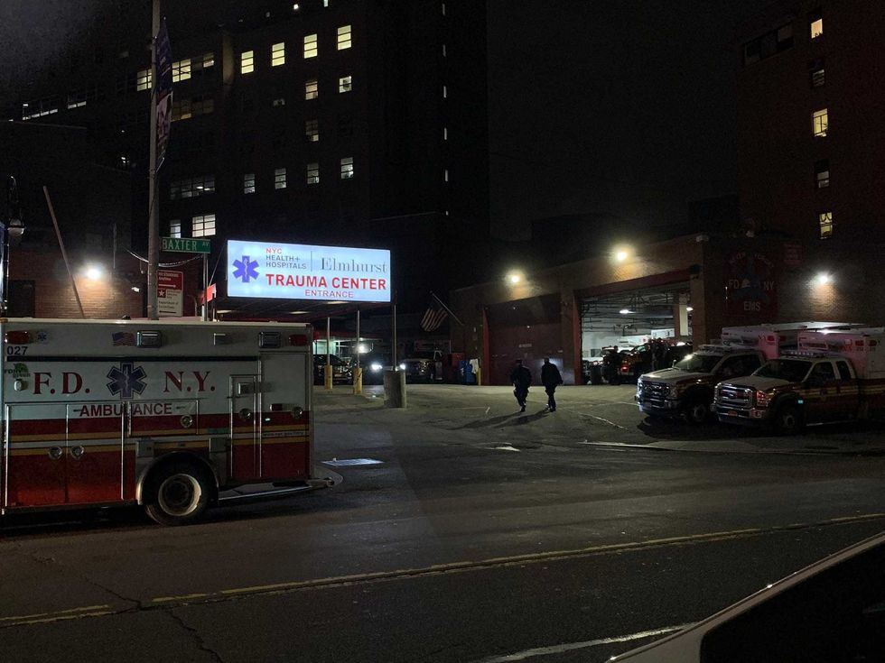 The officer and suspect were taken to Elmhurst Hospital, where the officer was in critical but stable condition. The suspect died