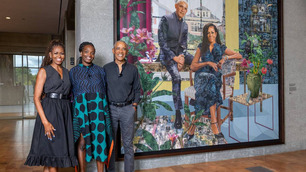 Obama Foundation unveils official portrait of Barack, Michelle Obama