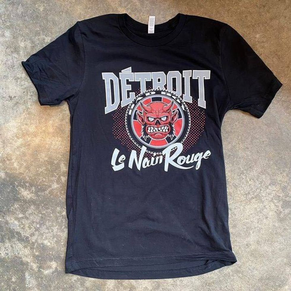 The official shirt of the 2023 Marche du Nain Rouge