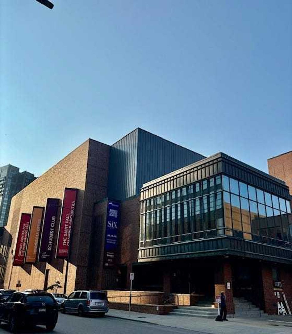 The Ordway in downtown St. Paul, bordering on Rice Park and near the Landmark Center, part of what President of the St. Paul Downtown Alliance Joe Spencer calls the "spine" of the city.