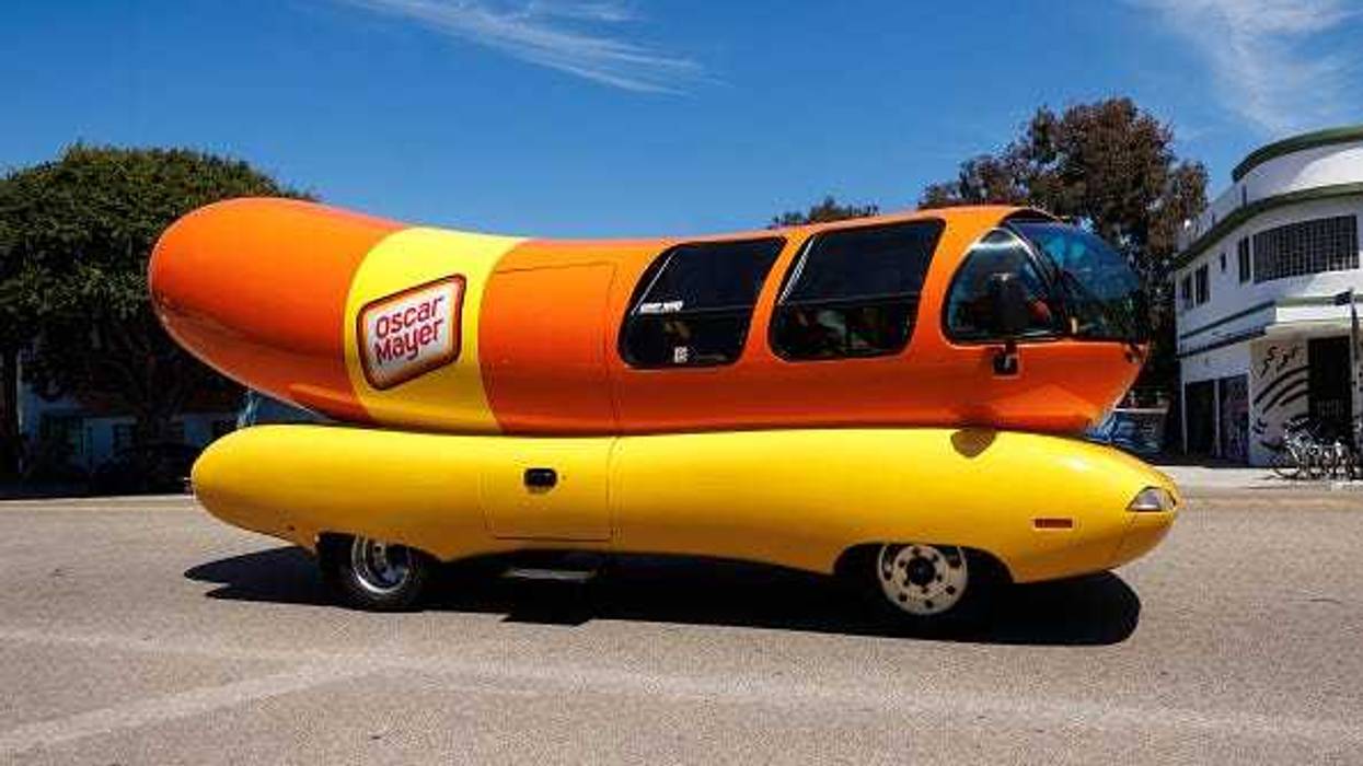The Oscar Mayer Wienermobile Visuals on April 15, 2024 in Los Angeles, California.