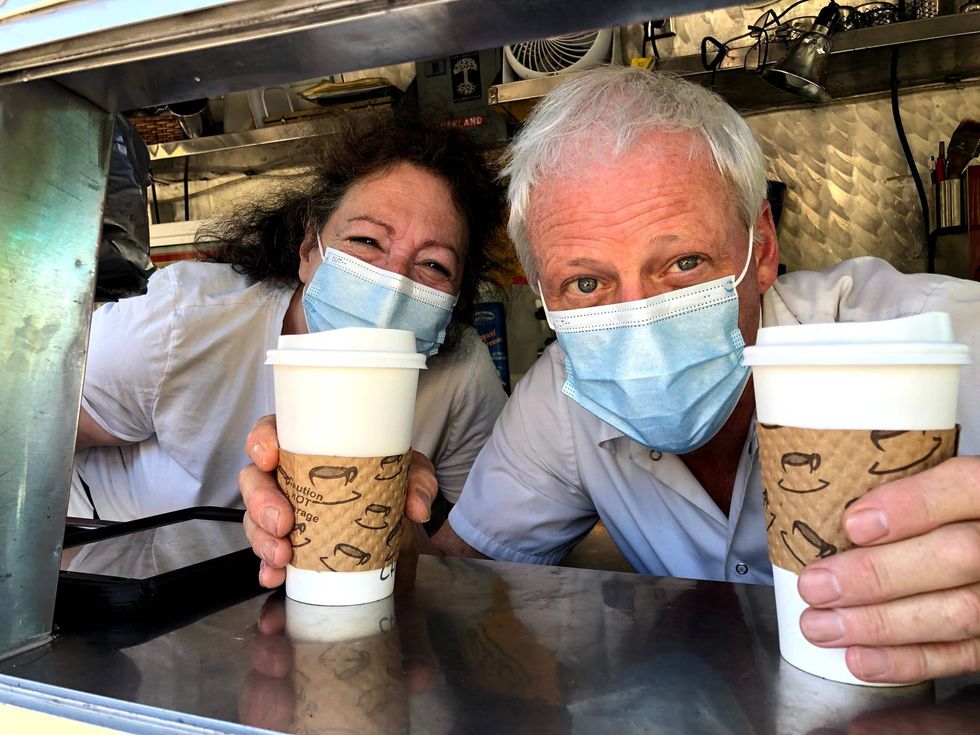 The owners of Get Goes Mobile Cafe, Jeff and Zeva Williams, have been making coffee and espresso drinks for over a decade now.