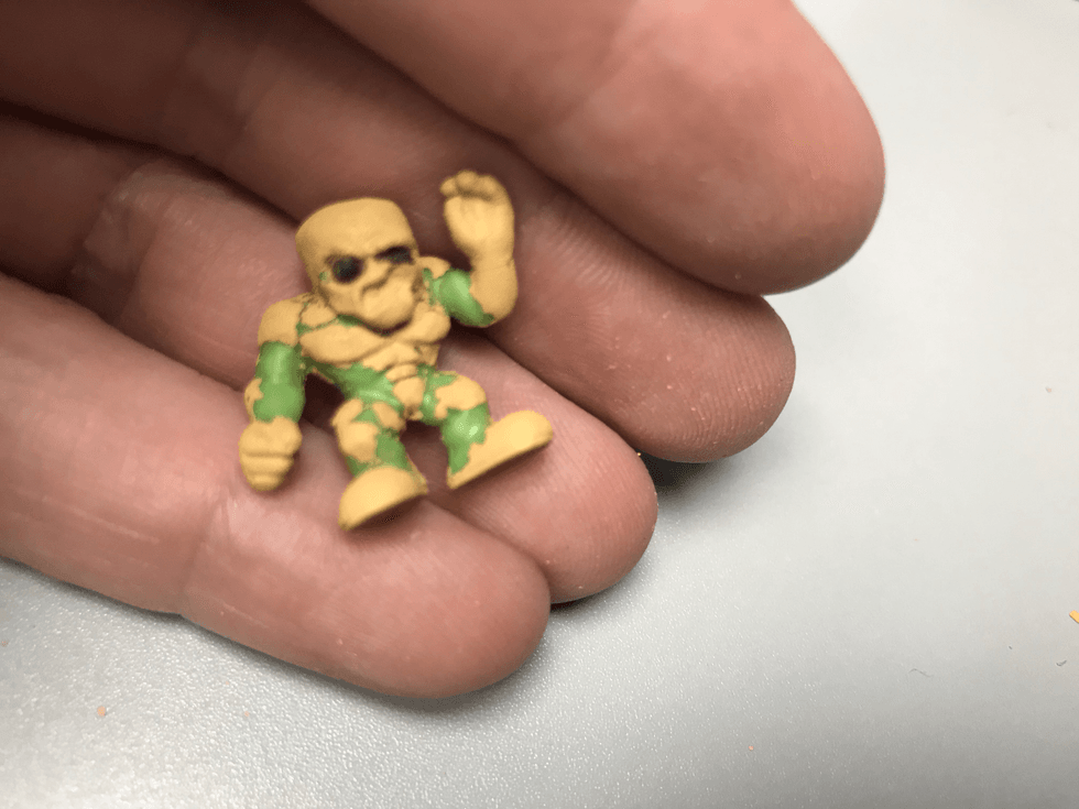 The paint chips right off!