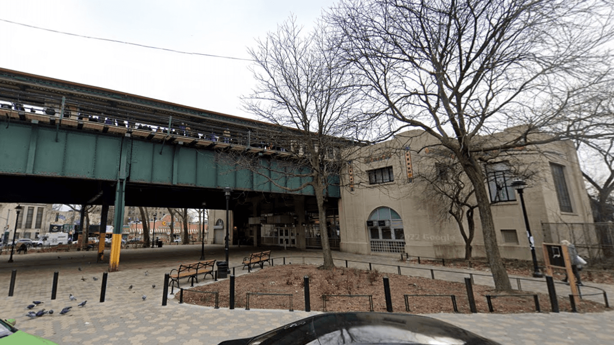 The Parkchester subway station near where a man was stabbed on a southbound 6 train Saturday night.