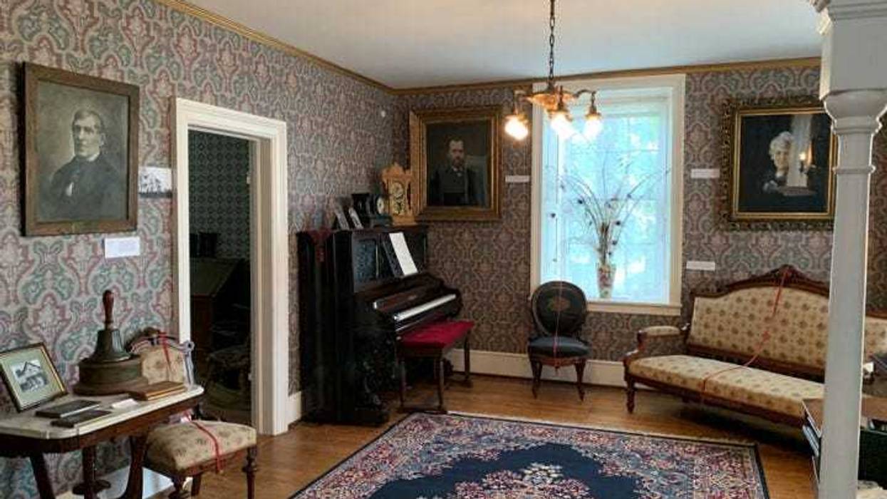 The parlor in the supposedly Haunted Warden’s House Museum in Stillwater Minnesota. It was built in 1853 and served as the home for the wardens of the territorial and state prison.
