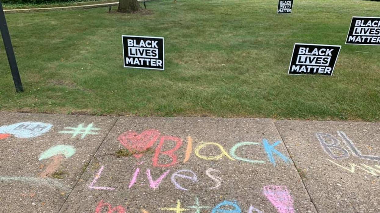 The pastor of an Episcopal church in south suburban Flossmoor says a vandal may not have realized the community response he or she would trigger by marking up a Black Lives Matter banner.