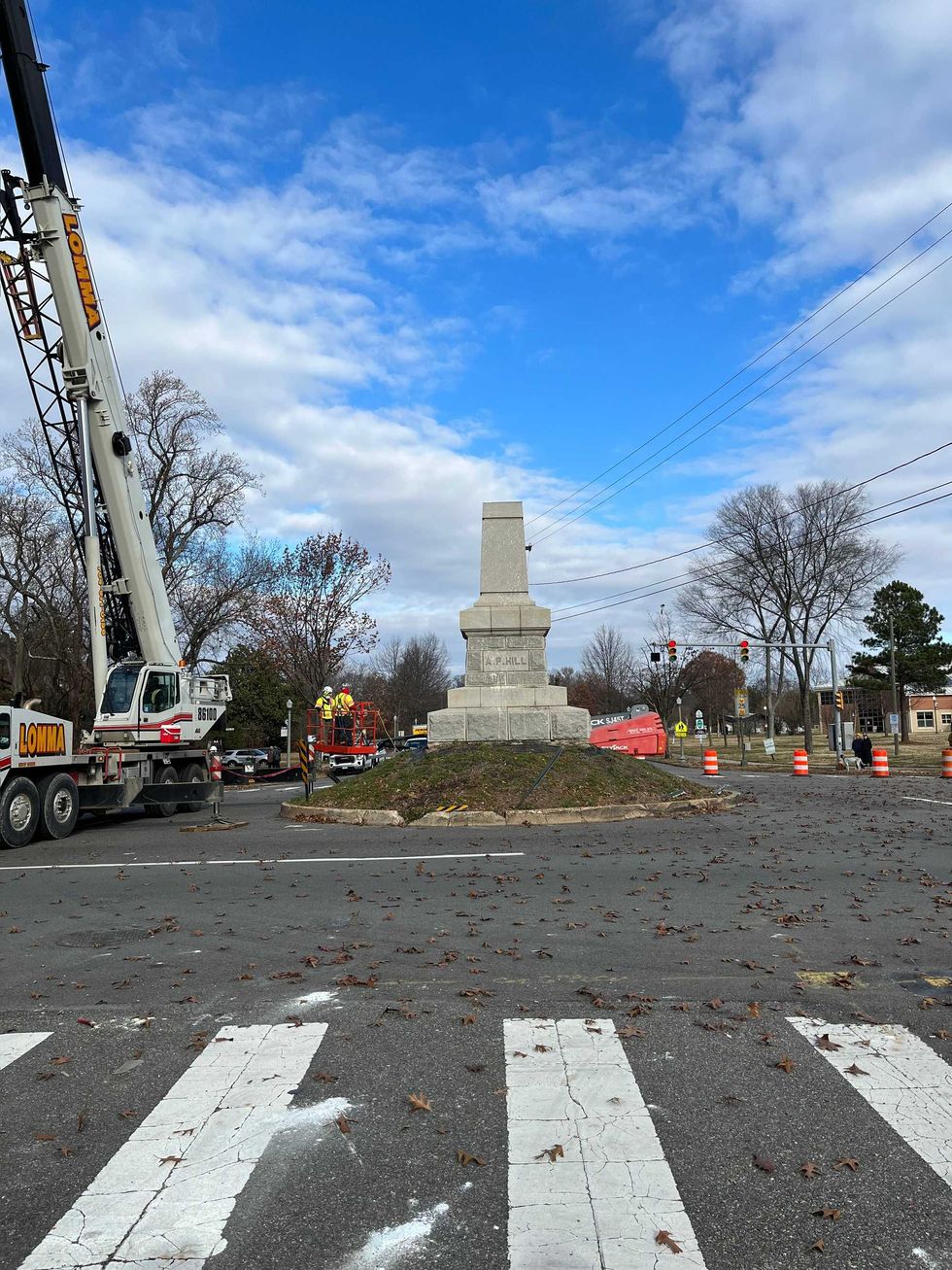 The pedestal where AP Hill