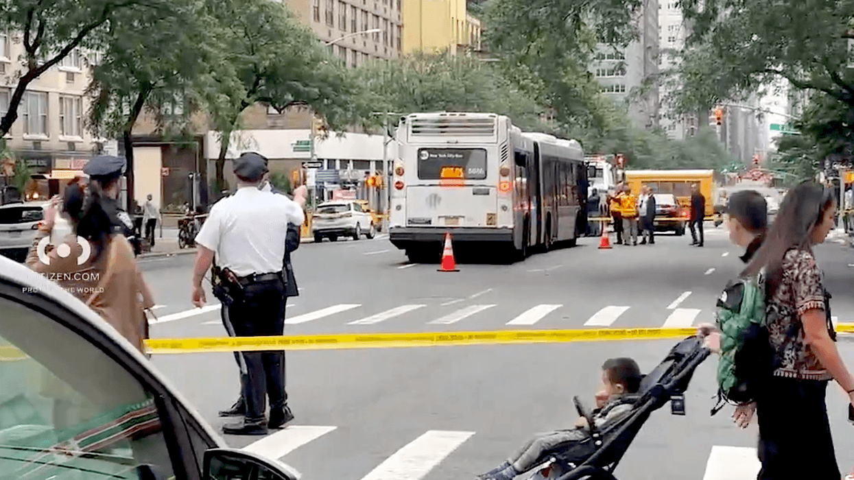 The pedestrian was struck at East 28th Street and Third Avenue in Kips Bay around 5:30 a.m. Monday