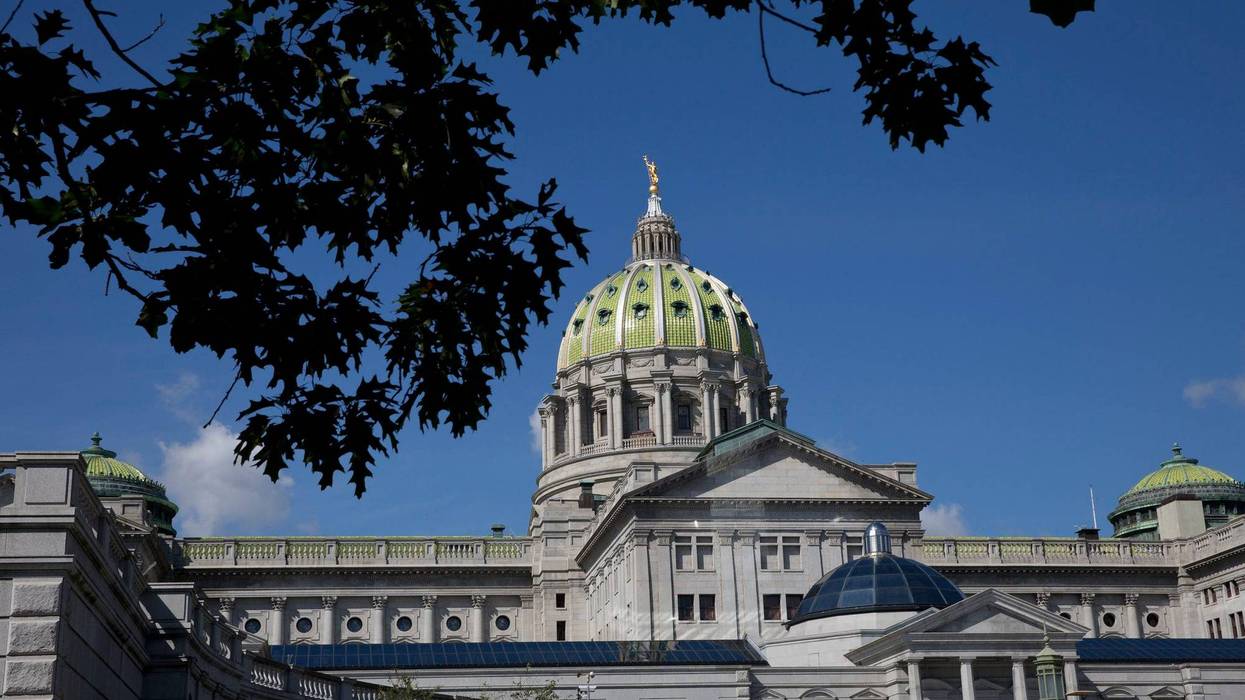 The Pennsylvania Capitol Building in Harrisburg
