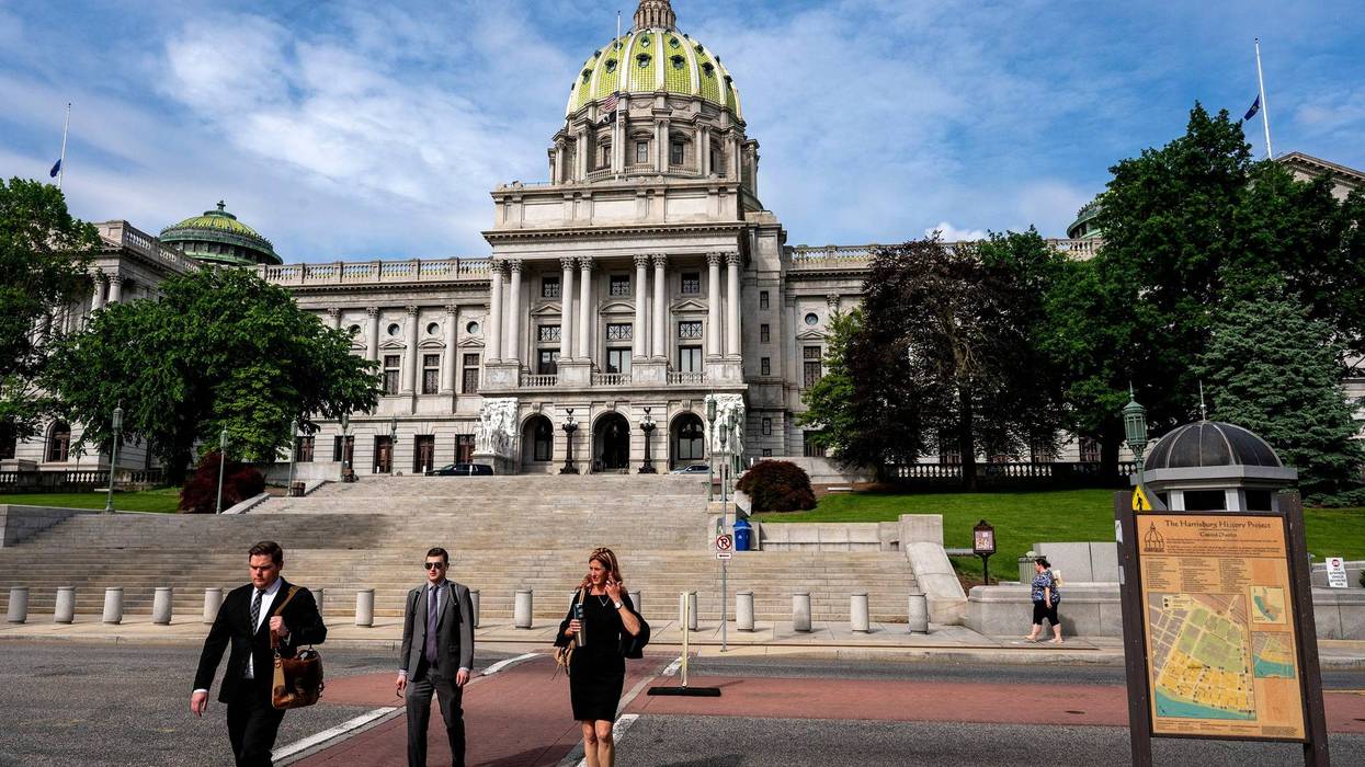 The Pennsylvania Capitol in Harrisburg is preparing for another legislative session.