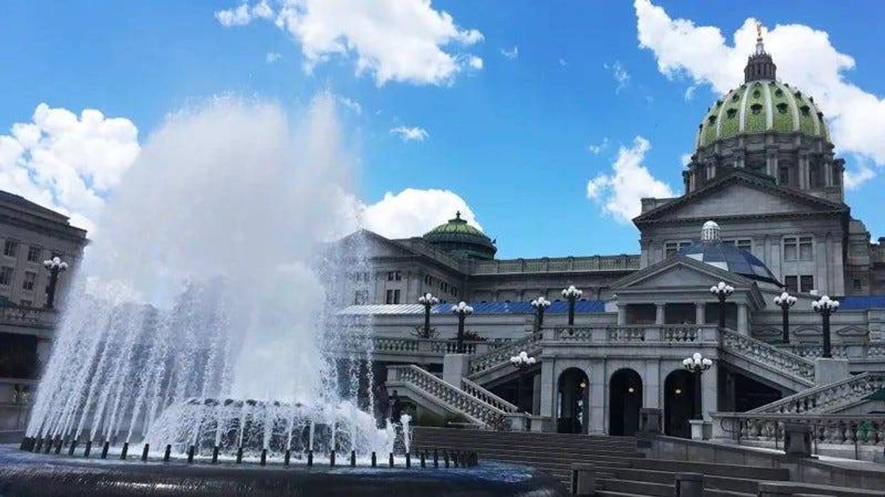 The Pennsylvania State Capitol building in Harrisburg.