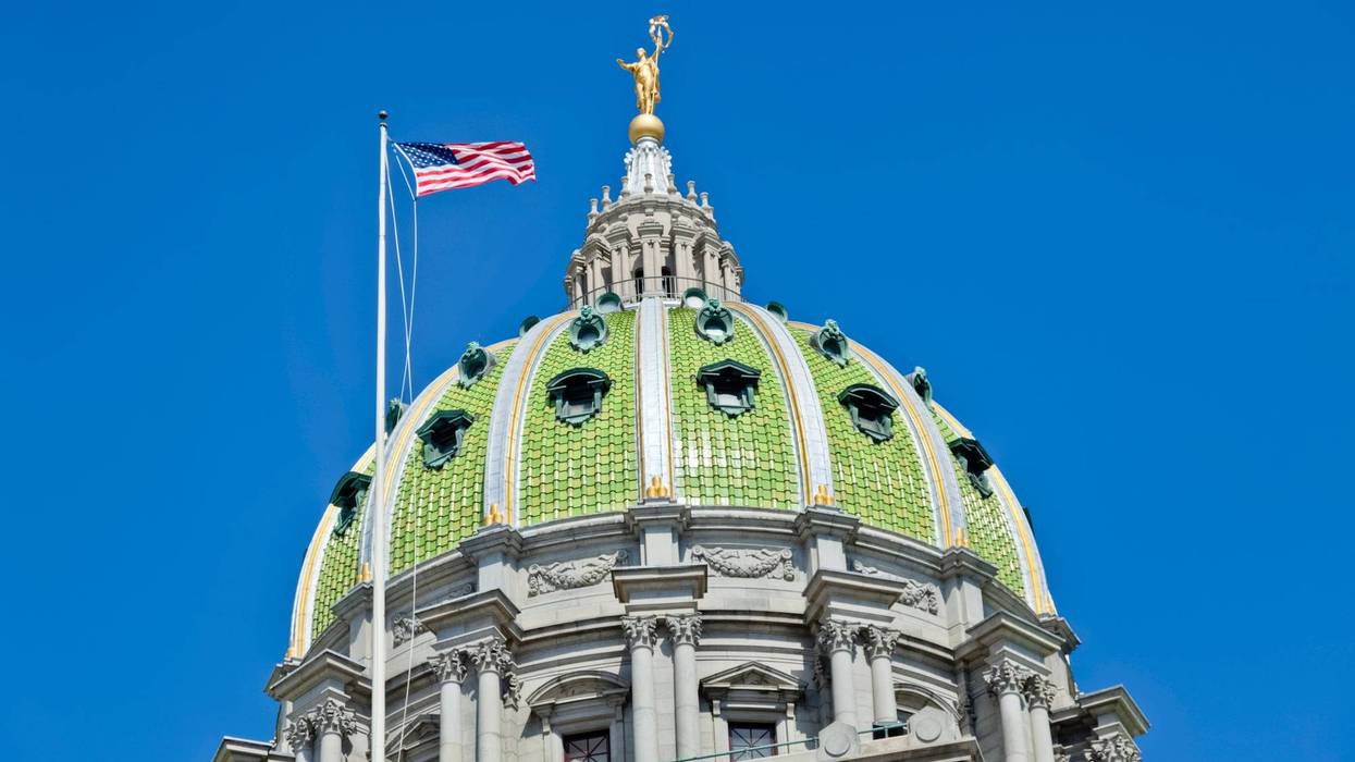 The Pennsylvania State Capitol building.
