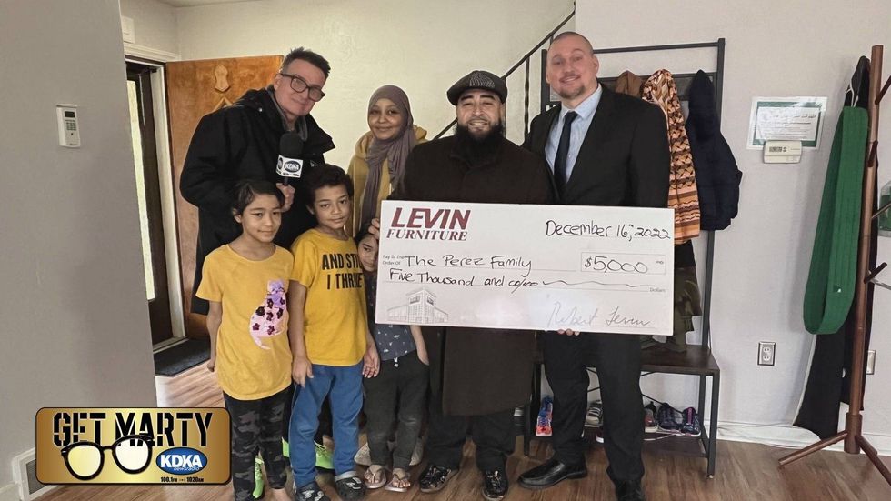 The Perez Family says "Thank You!" to Robert Levin and everyone at Levin Furniture & Mattress.