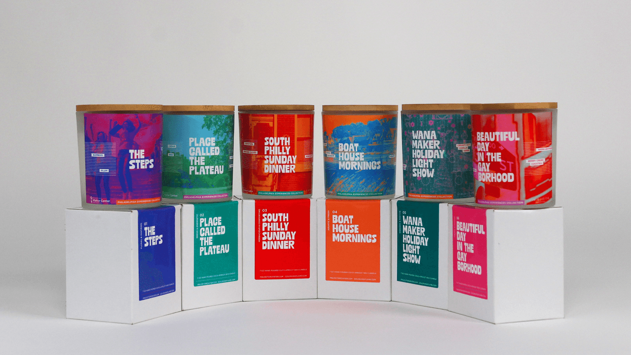 The Philadelphia Visitor Center Corporation announced it is selling Philly-inspired candles.