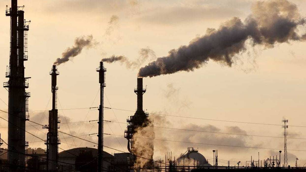 The Phillips 66 Los Angeles Refinery Wilmington Plant stands on November 28, 2022 in Wilmington, California.