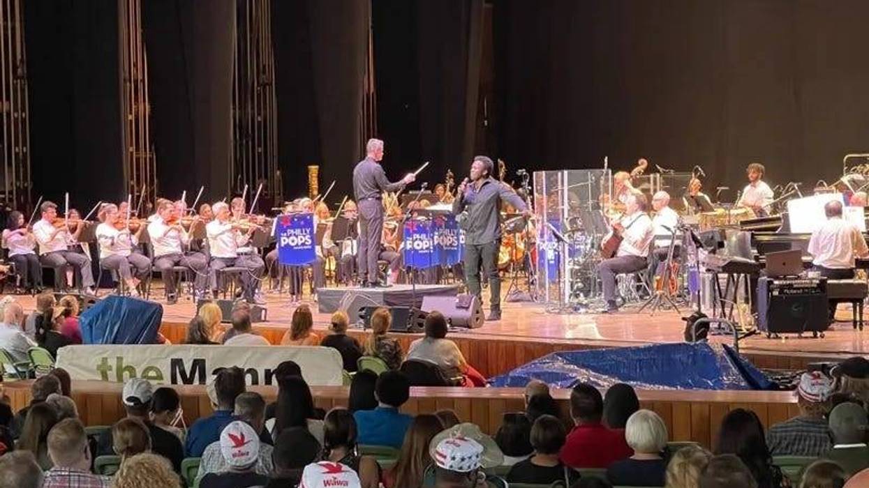 The Philly POPS performing at the Mann Center on July 3, 2021.