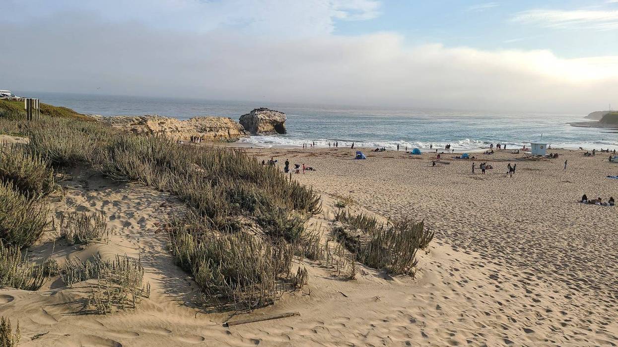 The plane landed on the beach without anyone getting injured.