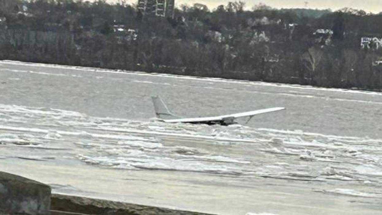 The plane made the emergency landing on Monday