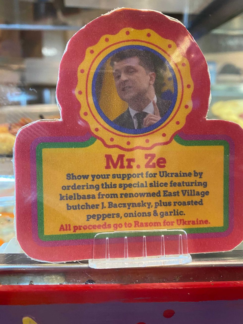 The presidential pie "Mr. Ze" at Two Boots.