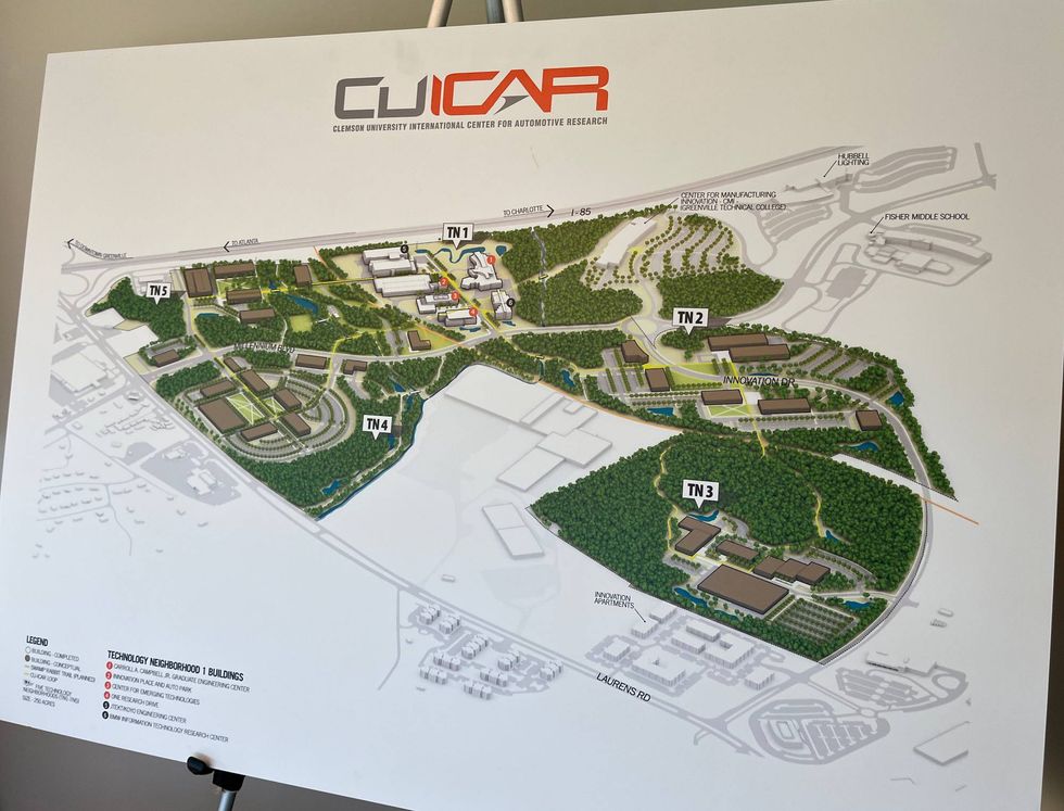 The projected plan for the growth of the CU-ICAR campus