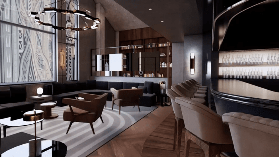 The proposed interior of Bankroll at the Boyd.