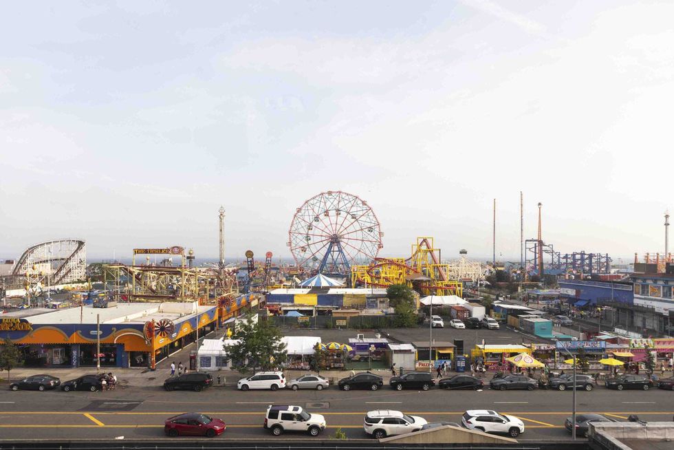 The proposed site of a casino in the Coney Island neighborhood in the Brooklyn borough of New York