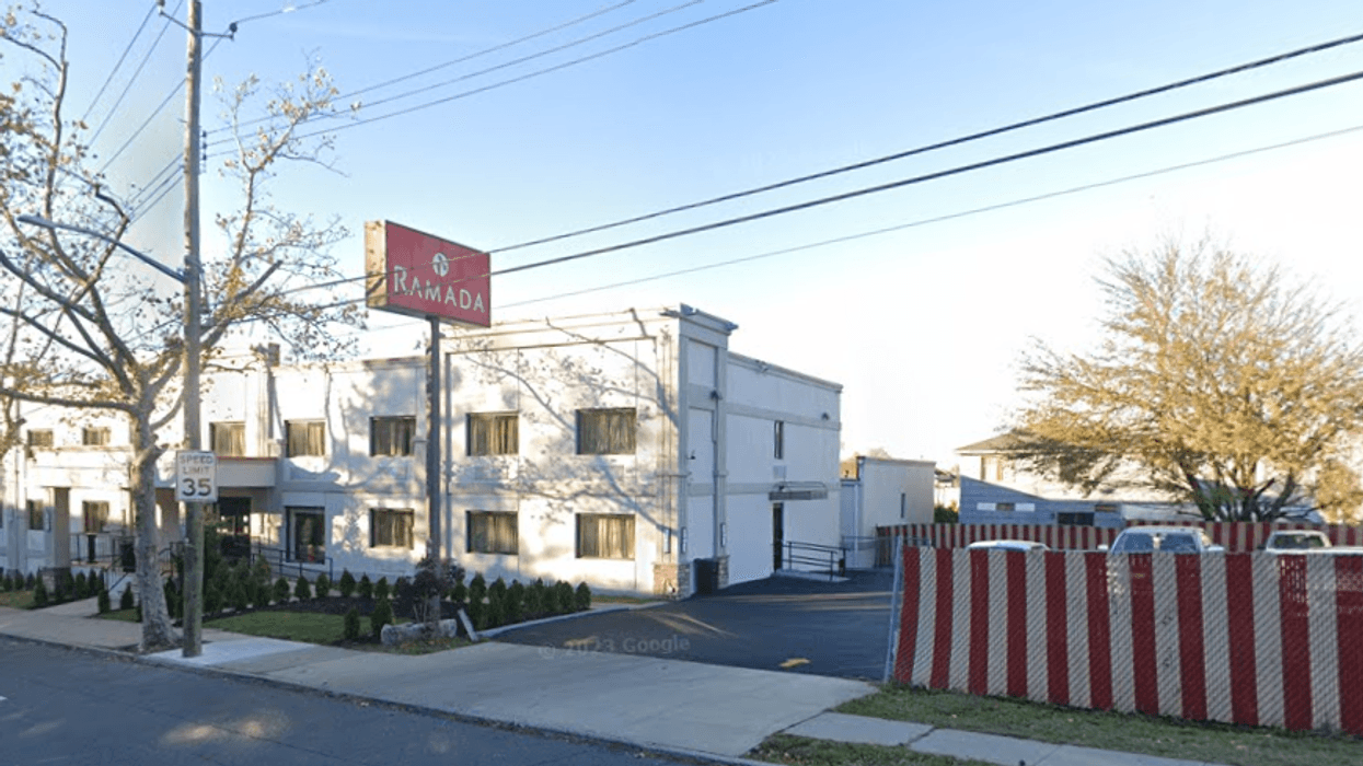The Ramada Inn in Willowbrook, Staten Island where meth was found in one of the rooms on Wednesday, Oct. 4, 2023.