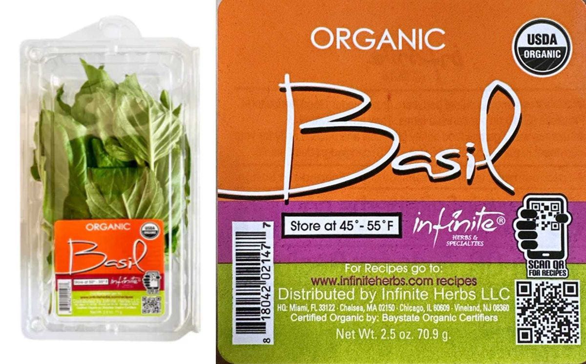 The recalled basil was sold at Trader Joe's stores in 29 states