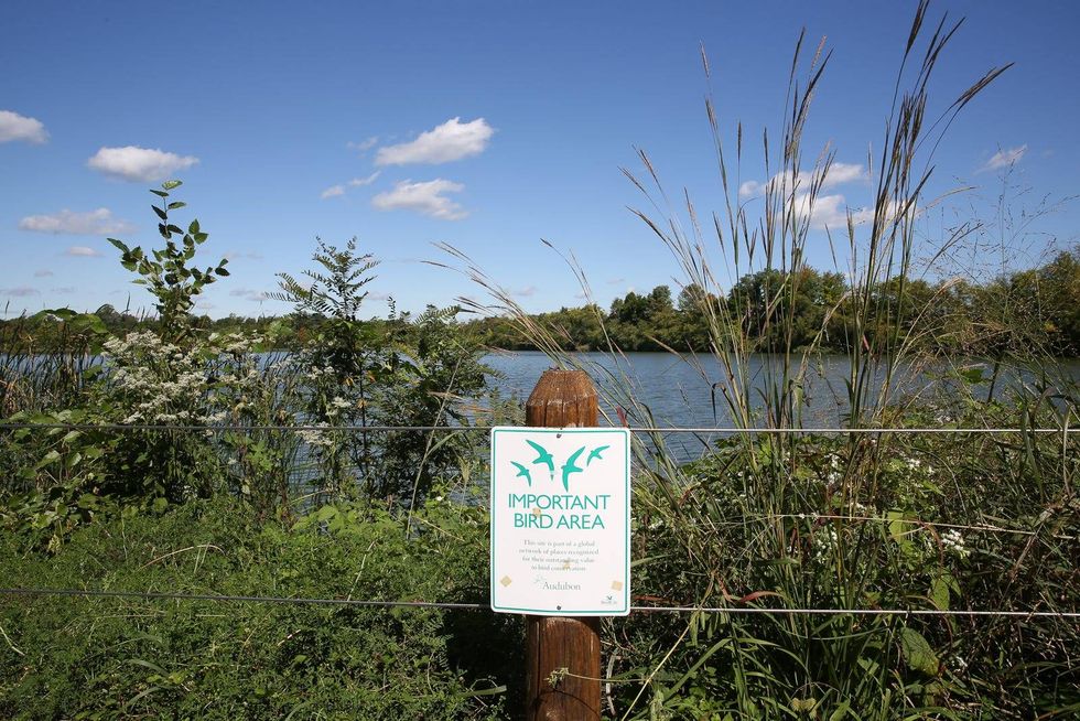 The reservoir at the Discovery Center in Fairmount Park.