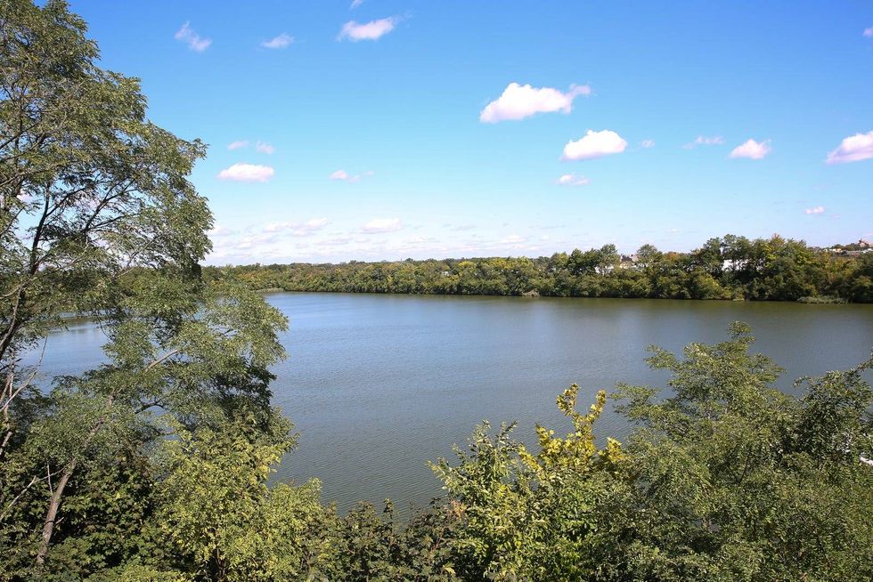 The reservoir at the Discovery Center in Fairmount Park.