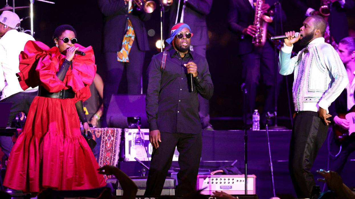 the reunited Fugees performed at Pier 17 in NYC in support of Global Citizen Live, a once-in-a-generation global broadcast event calling on world leaders to defend the planet and defeat poverty, airing on September 25.