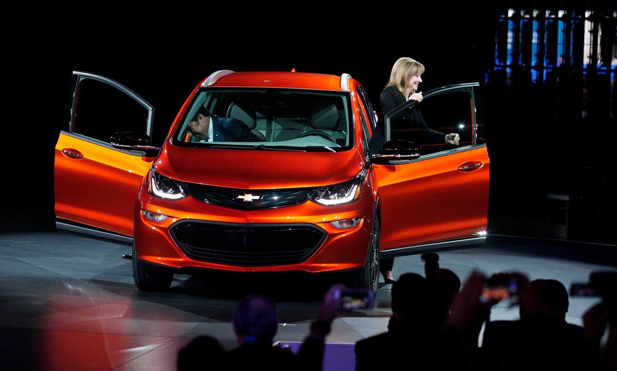 The reveal of the Chevrolet Bolt EV in 2016.