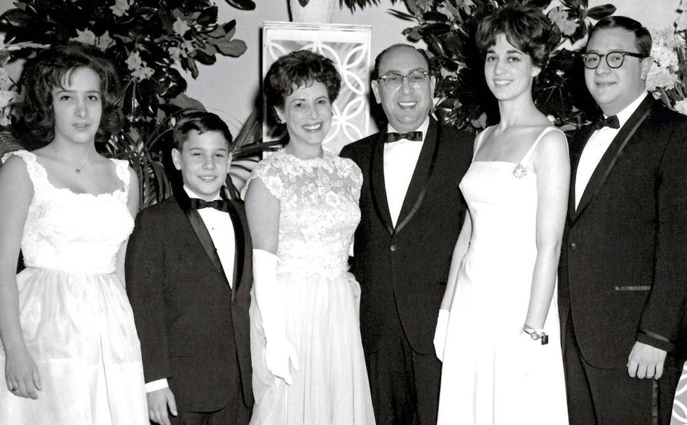 The Richman family, David second from left and Ike third from right, at an event.