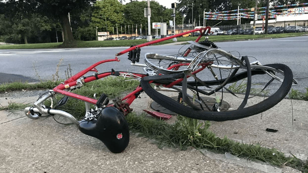 The rider of this bicycle was the victim of a motorist on Roosevelt Boulevard in July 2019.