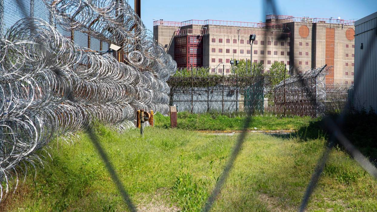 The Rikers Island jail complex is shown in the Bronx borough of New York, May 7, 2024.