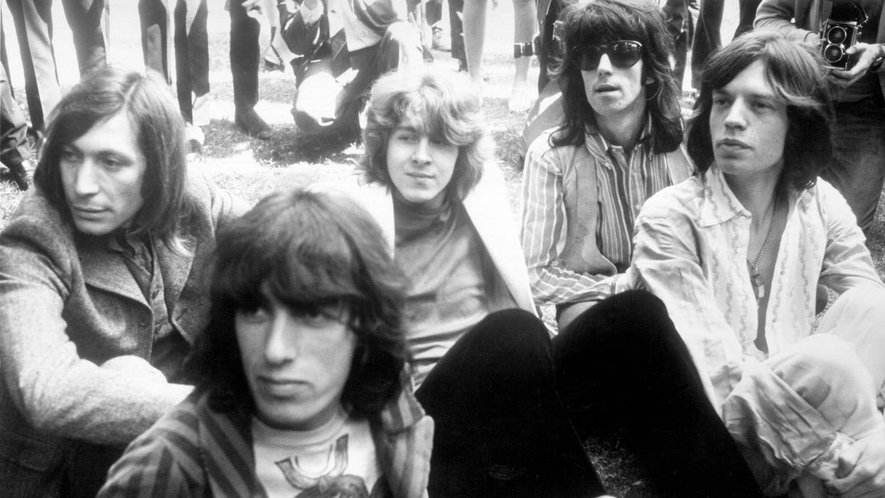 The Rolling Stones (1969): Charlie Watts, Bill Wyman, Mick Taylor, Keith Richards, Mick Jagger