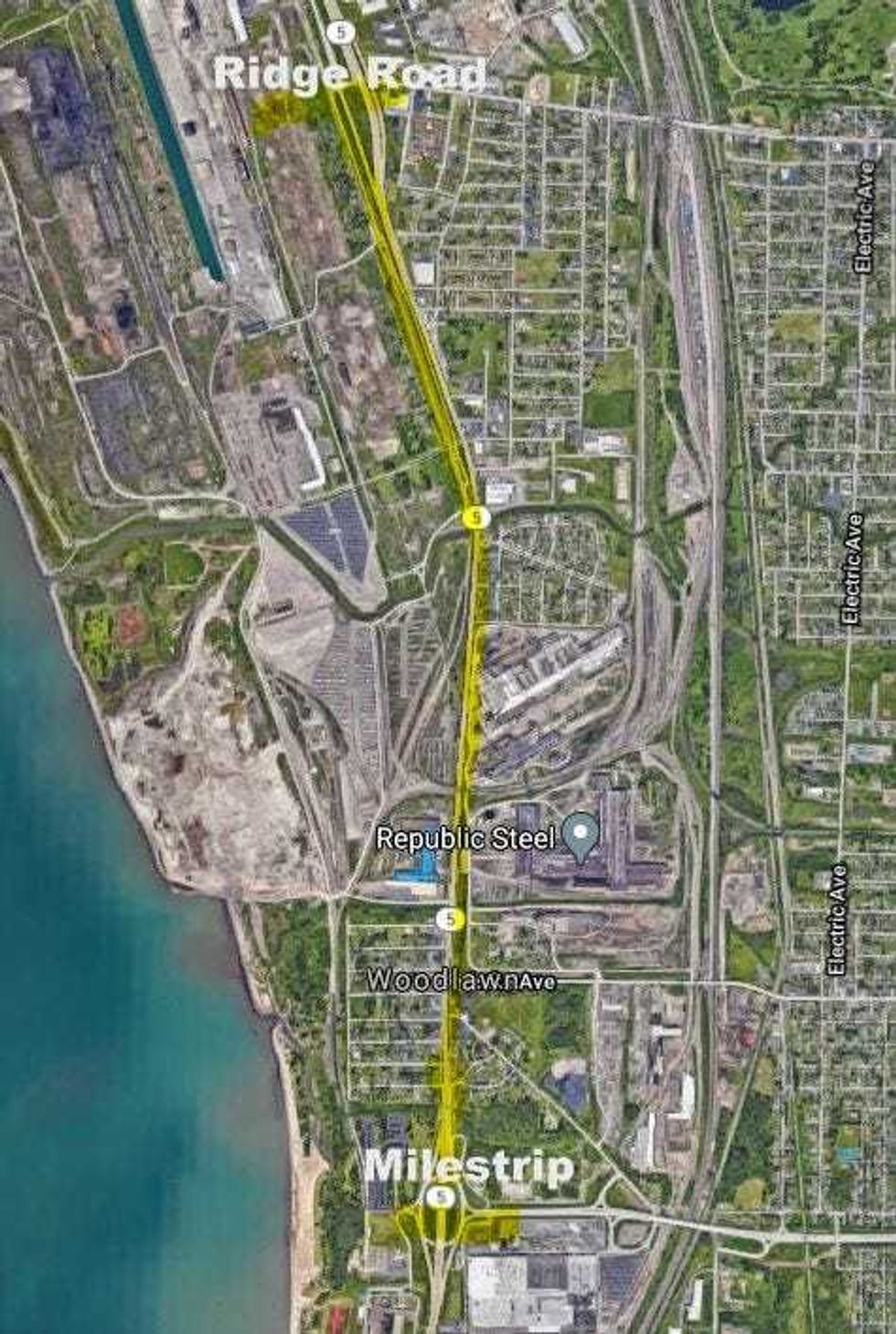 The route of the construction