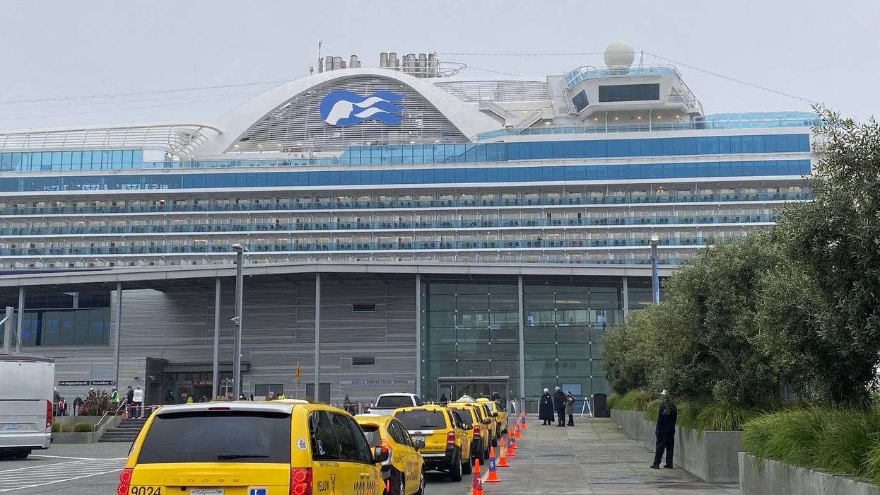 The Ruby Princess arrived in San Francisco's Bay early Thursday morning.