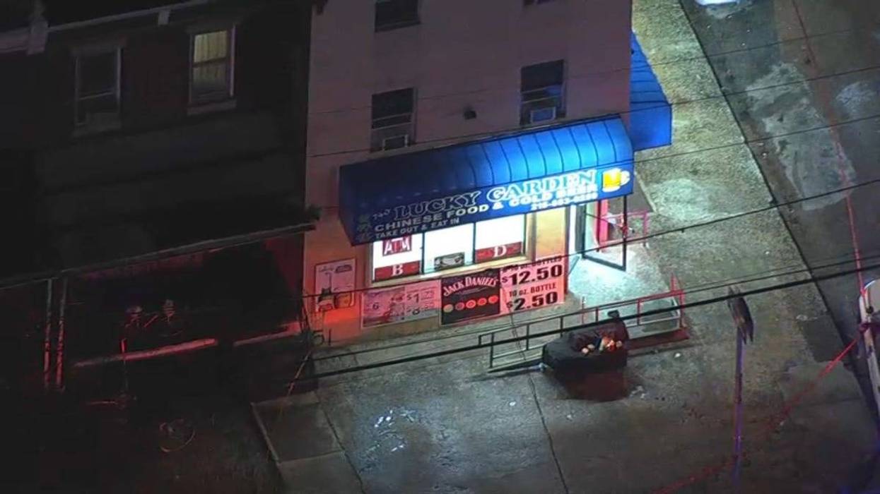 The scene of a deadly shooting in the Cedar Park neighborhood of Philadelphia on Friday night.