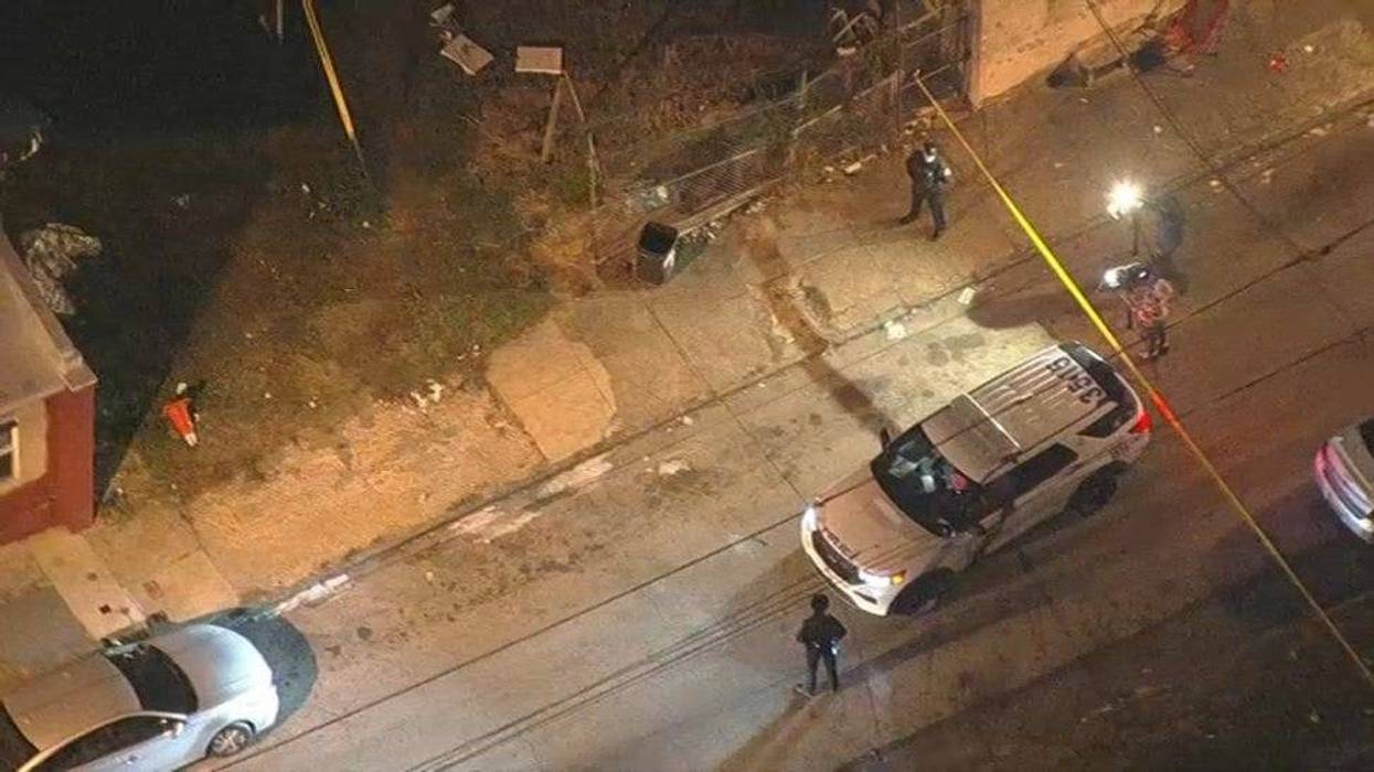 The scene of a deadly shooting in the Ogontz neighborhood Monday night.