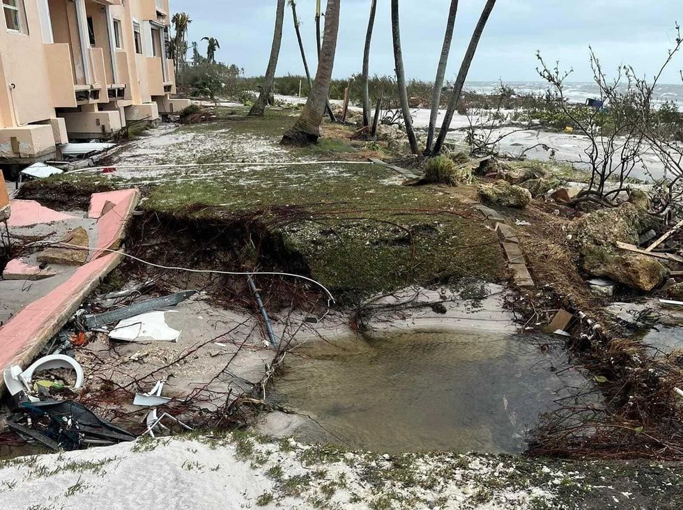 The scene post-Ian at a Fort Myers, Florida condo