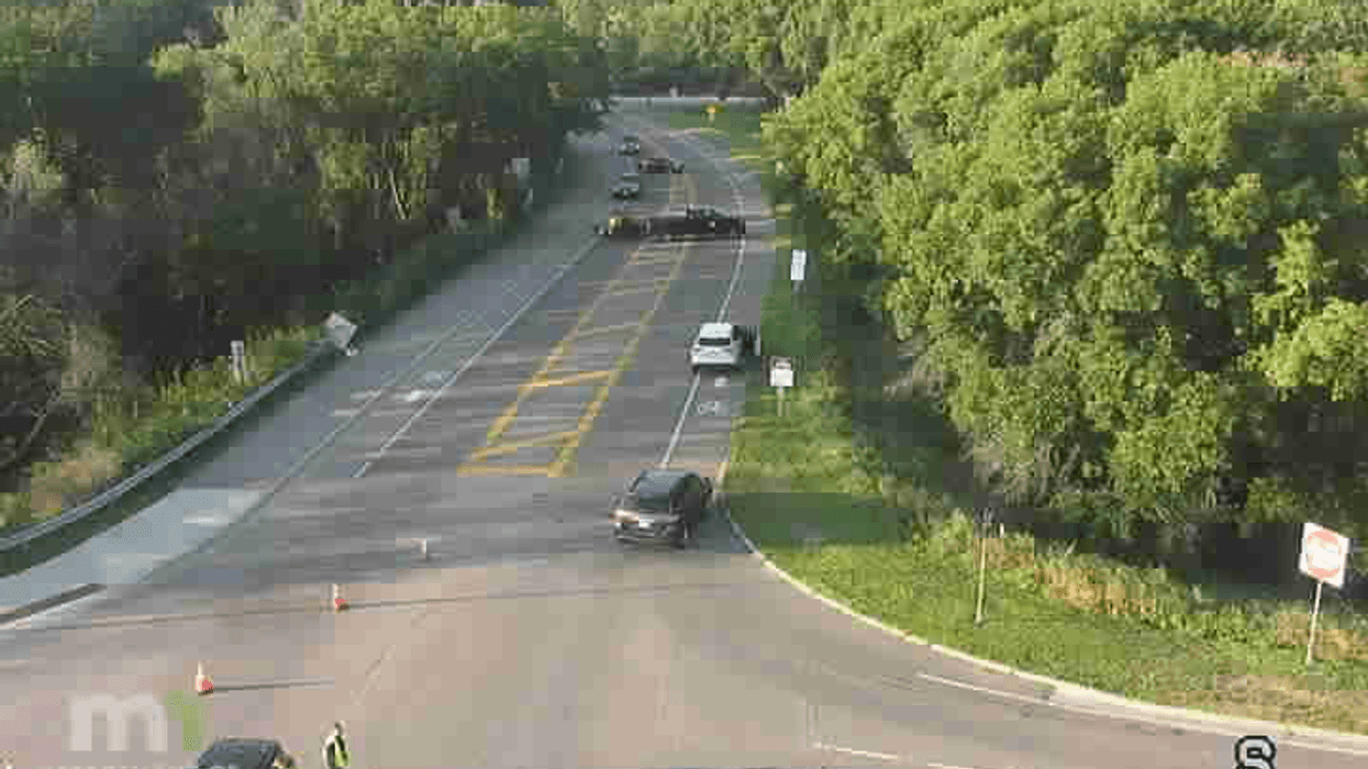 The scene Tuesday morning near Tracy Avenue and Highway 62 after juveniles in a stolen car crashed it.