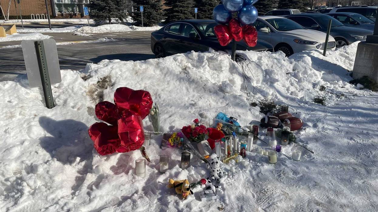 The scene where a student was killed at South Education Center in Richfield