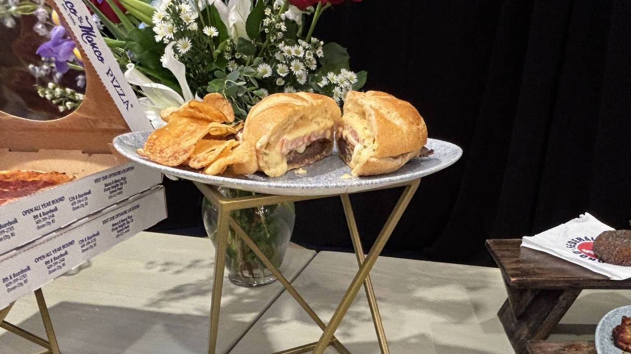 The Schmitter is a steak, cheese and fried salami sandwich from McNally's Tavern.