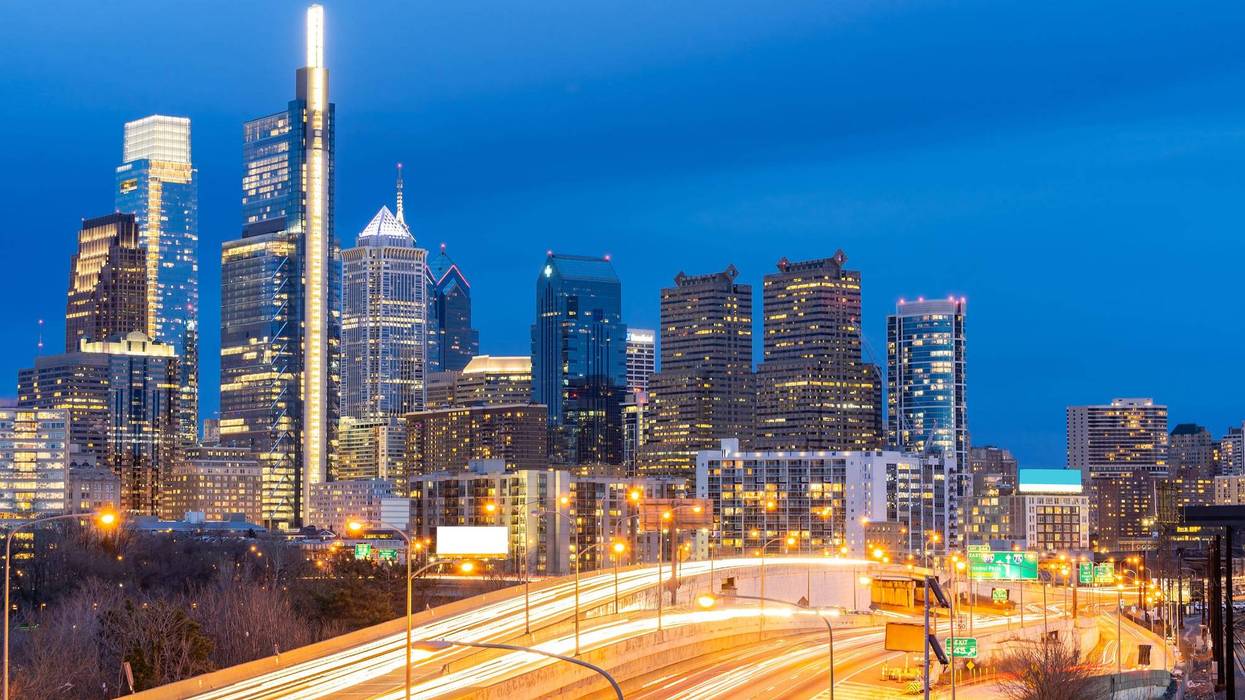 The Schuylkill Expressway near Center City.