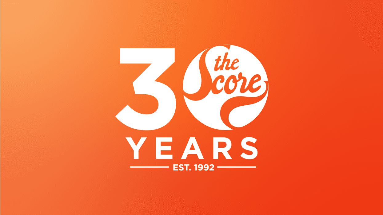 The Score 30-year anniversary logo