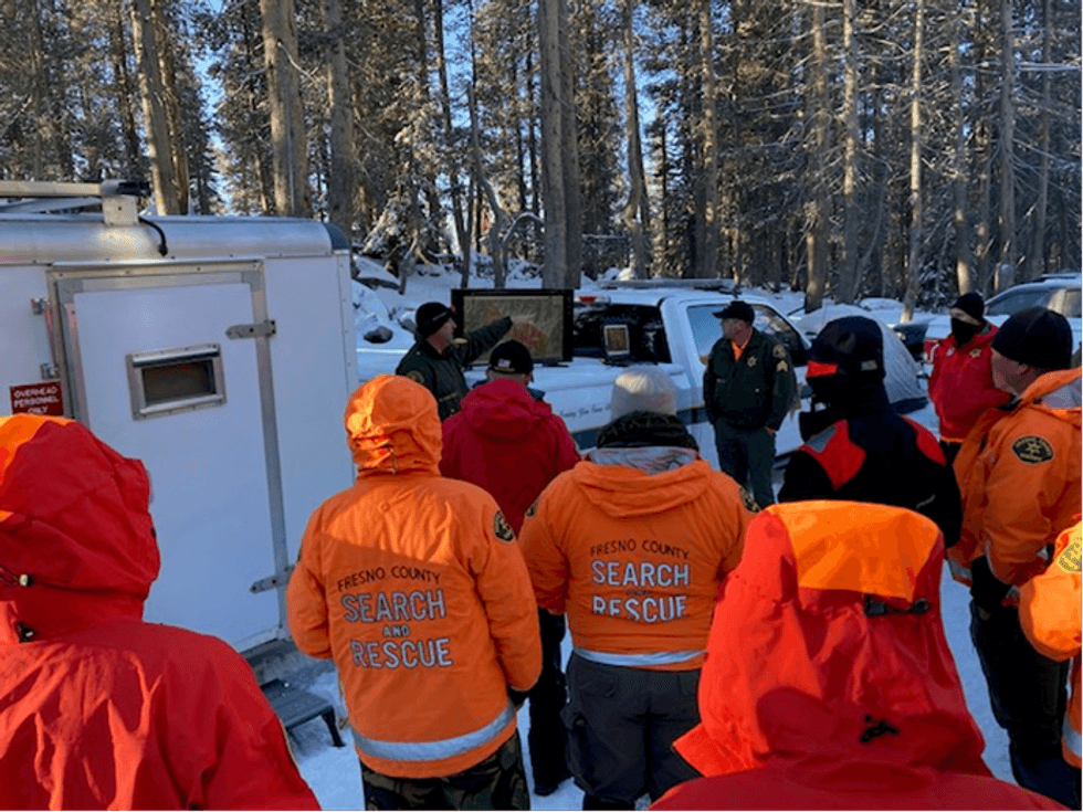 The search and rescue command post.