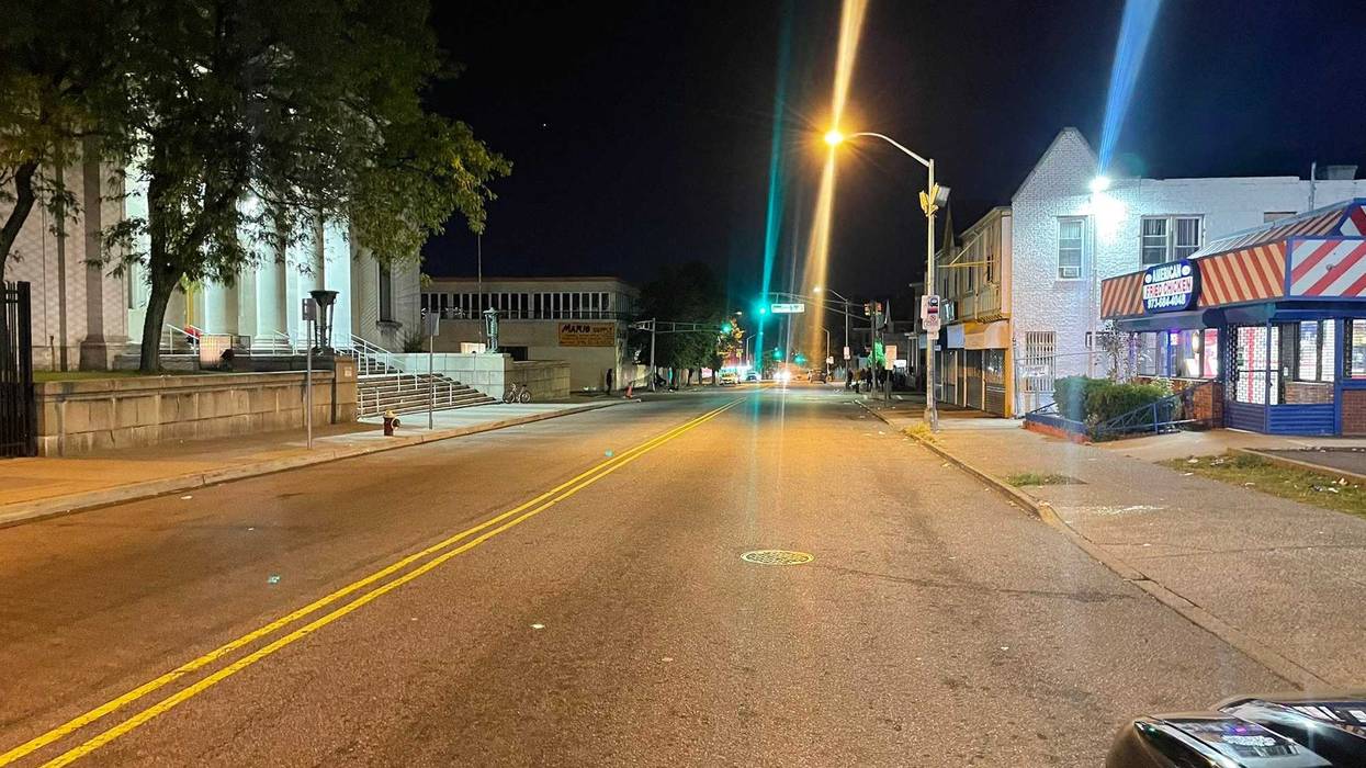 The shooting happened at Van Houten and Auburn streets, not far from the main public library branch and a public elementary school. Investigators had left the area by Tuesday morning