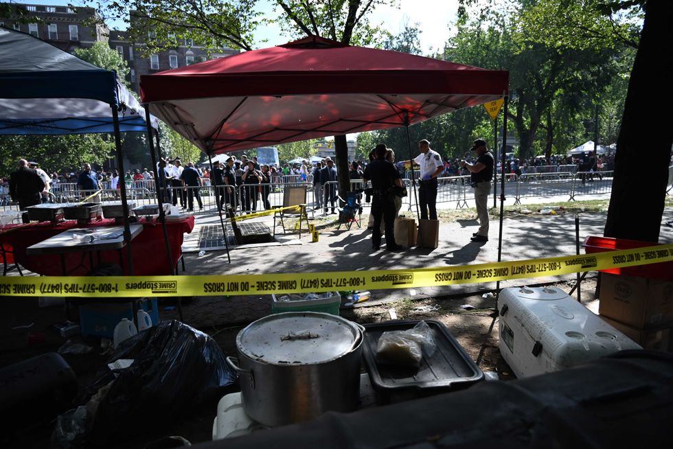 The shooting happened near Classon Avenue and Eastern Parkway in Crown Heights